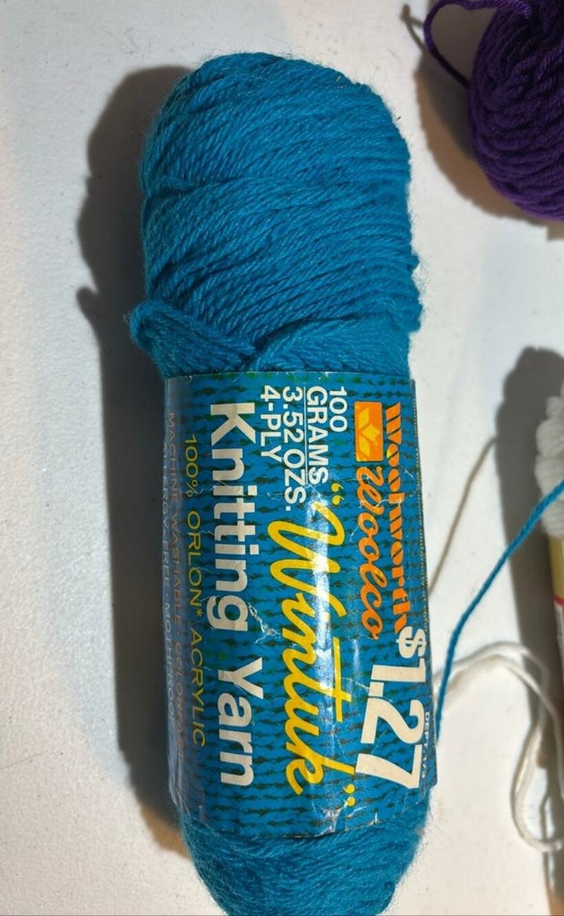 Vintage Woolworth Wintuk Knitting Yarn 100g 4-Ply Acrylic